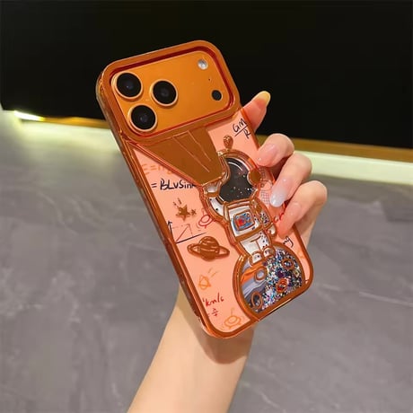 【即納商品】S75245 宇宙飛行士グリッター iPhoneケース
