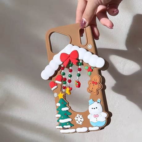 S75944 クリスマスジンジャーiPhoneケース