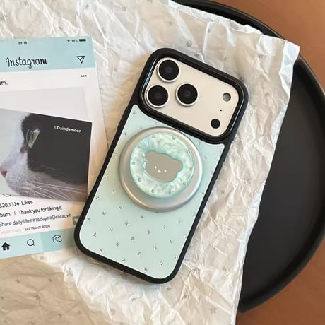 K23204 くまモチーフ MagSafeソケット付き iPhoneケース