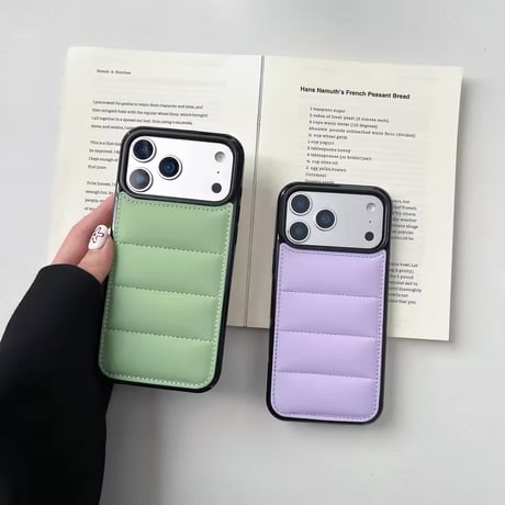 S75996 ダウン風キルティングiPhoneケース