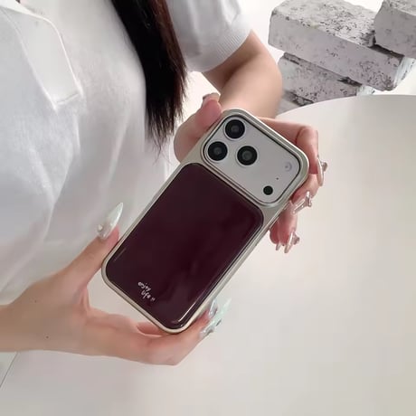 S75973 カラーパネルフレームiPhoneケース