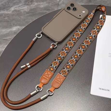 K23329 エスニックストラップiPhoneケース