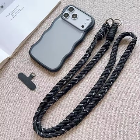 K23328 カラフルロープストラップ付きiPhoneケース