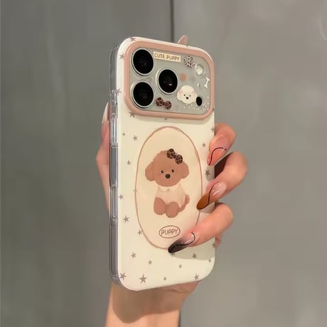 K23352 キュートパピーデコグリップiPhoneケース