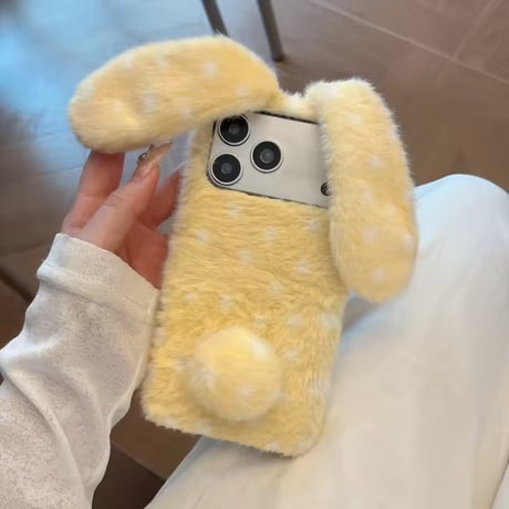 S75917 ふわもこうさぎiPhoneケース