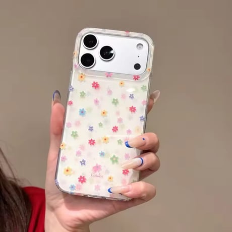S75756 カラフルフラワー iPhoneケース