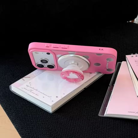 K23345 ハートドットスタンドiPhoneケース
