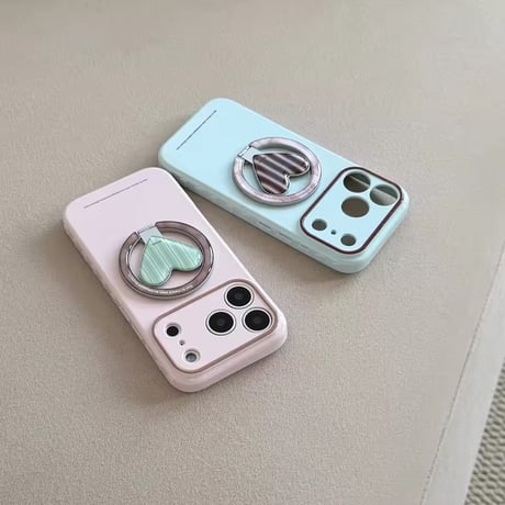 K23209 ハートリングスタンド付き MagSafe対応 iPhoneケース