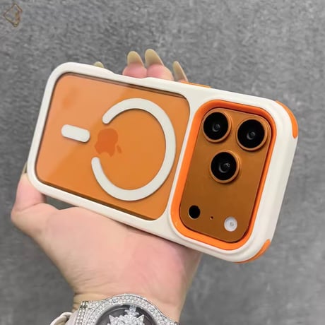 L62507 カラーフレーム MagSafe対応 iPhoneケース
