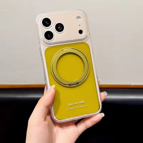 K23272 カラーフレームリングスタンド MagSafe iPhoneケース