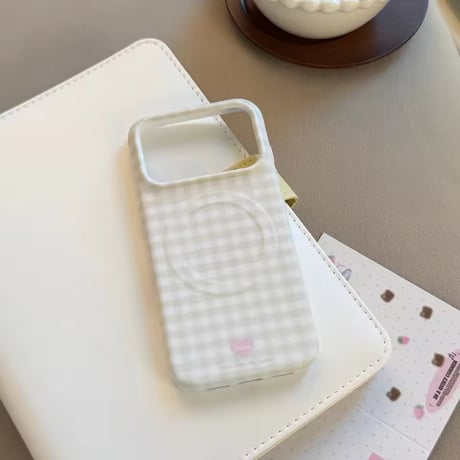 S75716 パステルチェック MagSafe対応 iPhoneケース