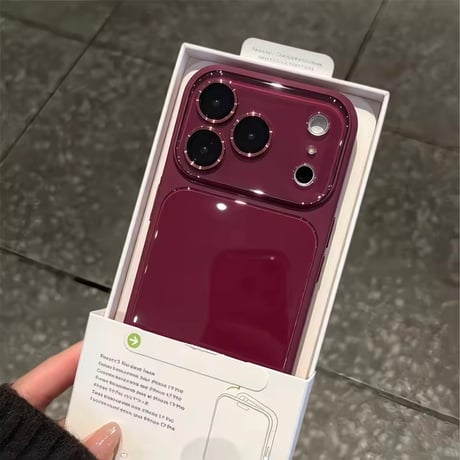 S75957 グロッシーカラーフレームiPhoneケース