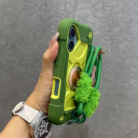 K23214 アウトドアリングストラップ付き iPhoneケース