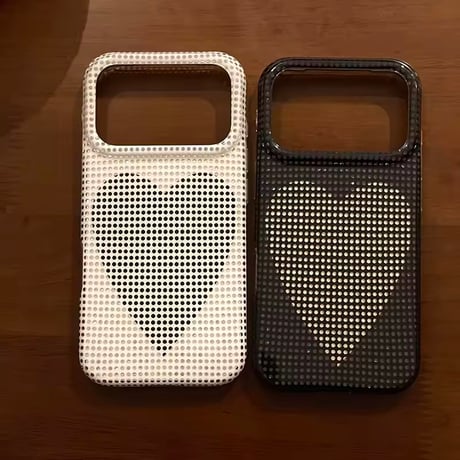 S75749 ドットハート iPhoneケース
