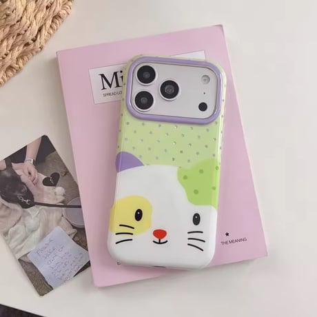 S75729 カラフルキャット iPhoneケース
