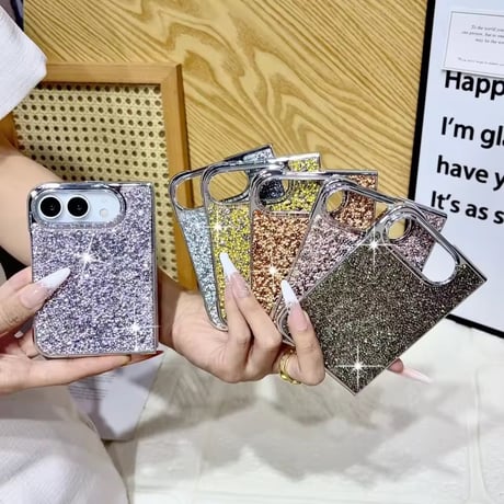 S75922 きらめきグリッターiPhoneDuoケース