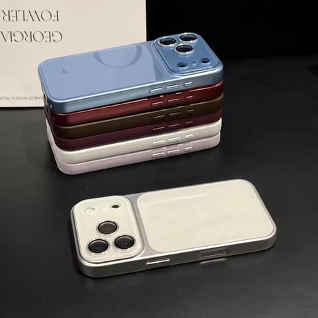 S75957 グロッシーカラーフレームiPhoneケース