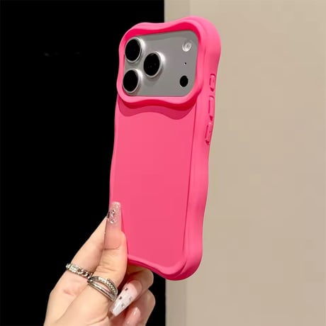 S75896 カラフルウェーブフレームiPhoneケース