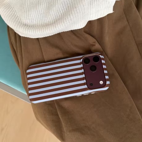 S75974 レトロストライプiPhoneケース