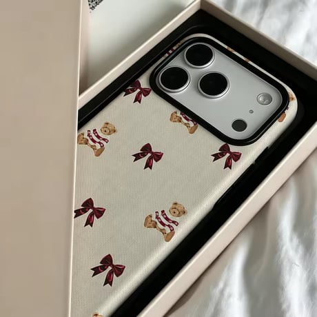 S75943 リボンテディiPhoneケース