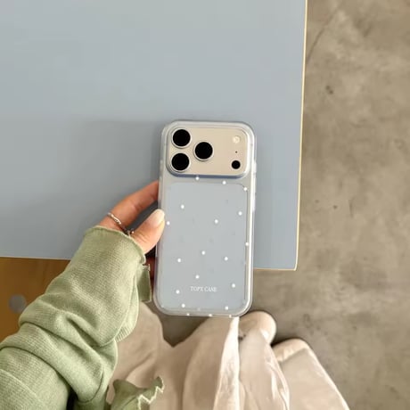 S75711 クリアドット パステルカラー iPhoneケース