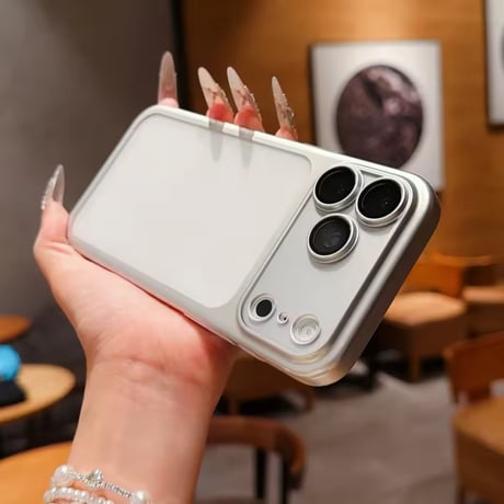 L62533 メタリックフレームクリアiPhoneケース