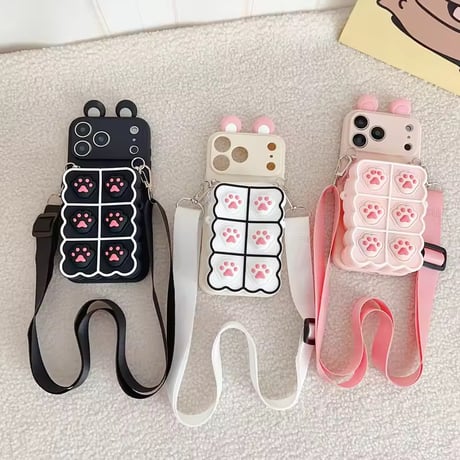 K23354 にくきゅうポーチショルダーiPhoneケース