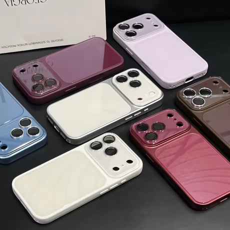 S75957 グロッシーカラーフレームiPhoneケース