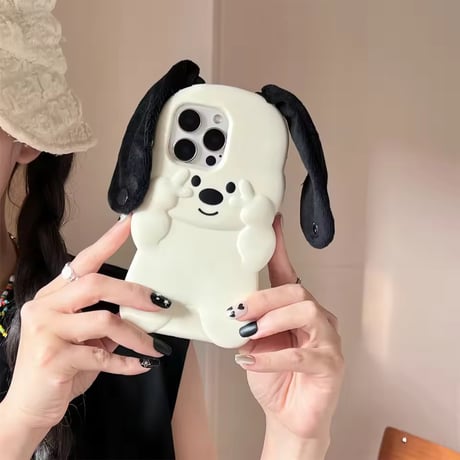 S75966 ぴょこみみドッグiPhoneケース