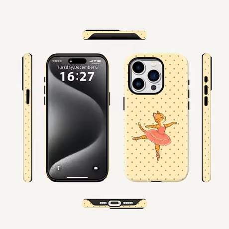S75903 バレリーナキャットiPhoneケース