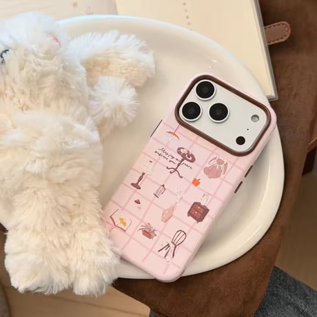 S75961 パリジェンヌチェックiPhoneケース