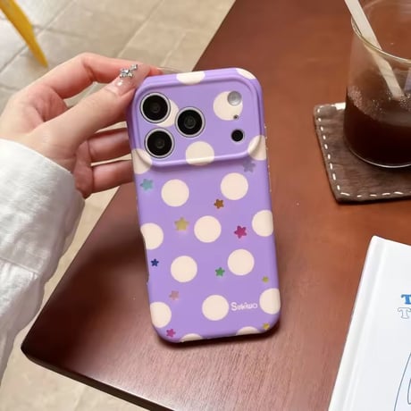 S75913 カラフルスタードットiPhoneケース