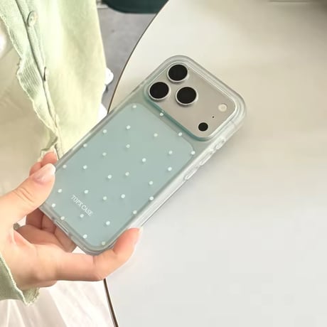 S75711 クリアドット パステルカラー iPhoneケース