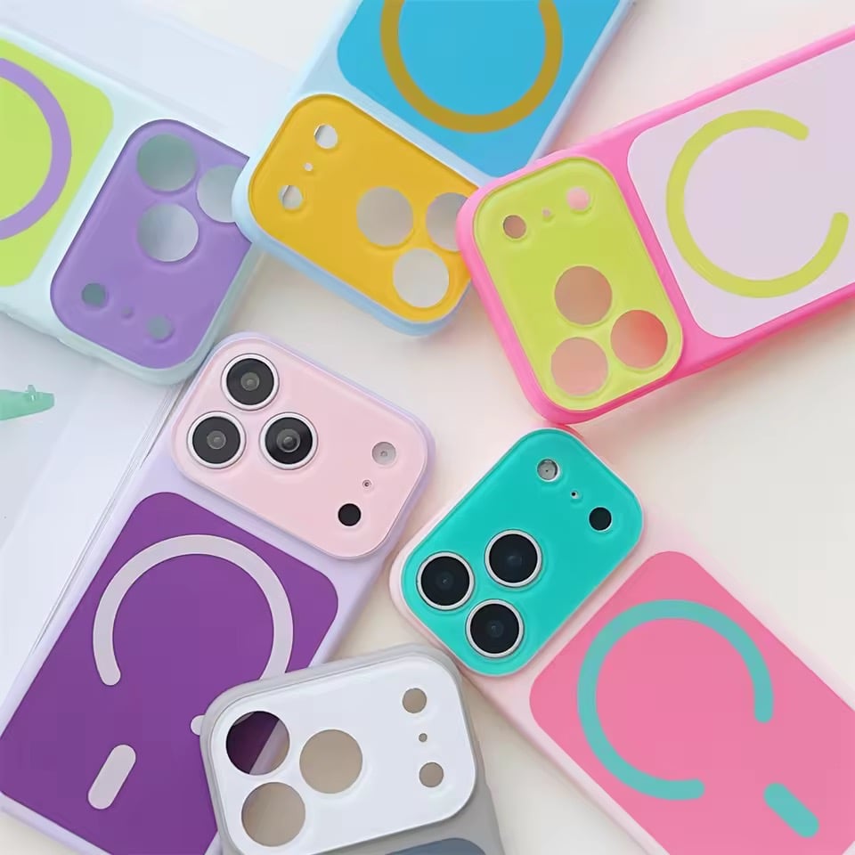 S75732 MagSafe対応 ポップカラーバイカラー iPhoneケース | nanomita