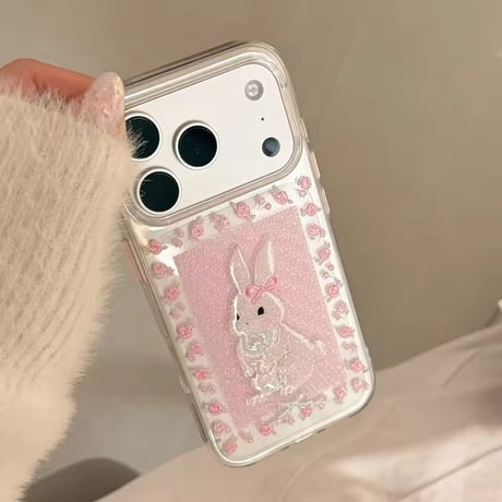 S75899 ローズバニーiPhoneケース