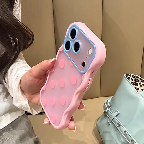 S75725 ポップドット ウェーブ iPhoneケース