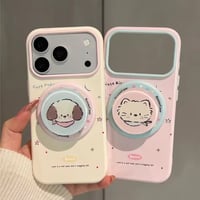 K23286 わんにゃんMagSafeグリップiPhoneケース