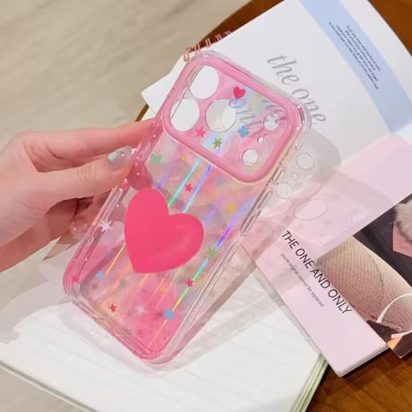 S75755 ビッグハートオーロラ iPhoneケース