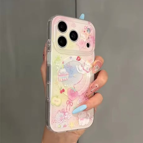 K23297 ストロベリーキャットMagSafe iPhoneケース