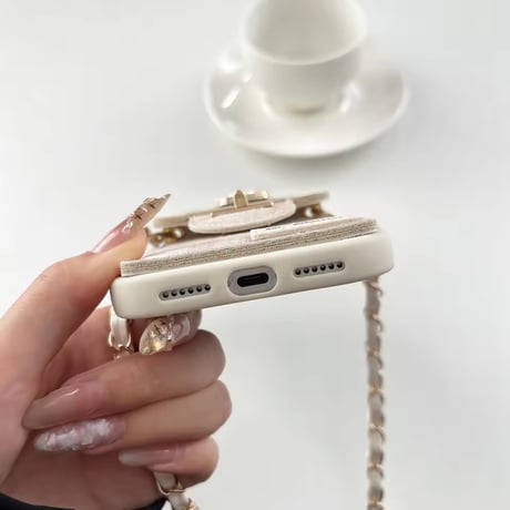 K23324 うさぎポケットショルダーiPhoneケース