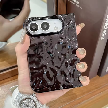 S75902 メタリックウェーブiPhoneDuoケース