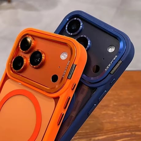 【即納商品】K23022 カラーフレームストラップMagSafeクリアiPhoneケース