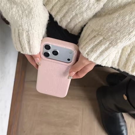 【即納商品】S75369 ニュアンスレザー風 iPhoneケース