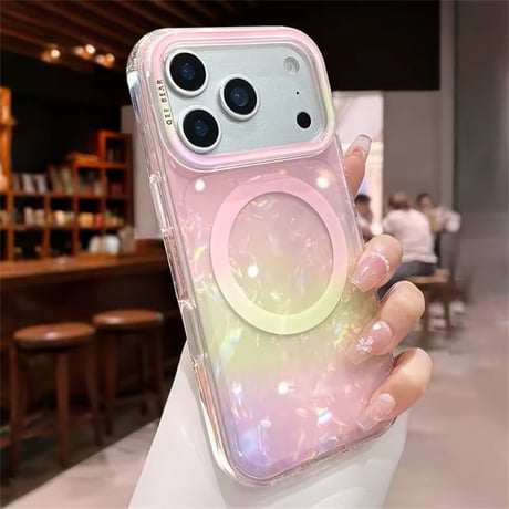 S75833 オーロラカラー MagSafe対応 iPhoneケース