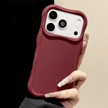 S75896 カラフルウェーブフレームiPhoneケース