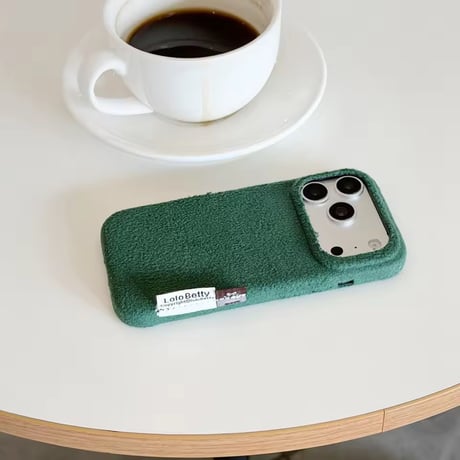 S75989 もこもこボアiPhoneケース