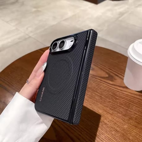 【即納商品】S75999 カーボンテクスチャiPhoneDuoケース