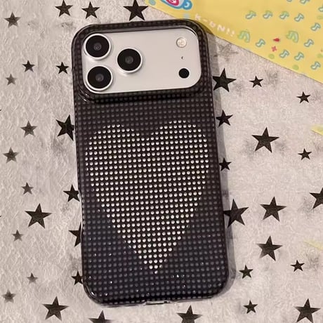 S75749 ドットハート iPhoneケース