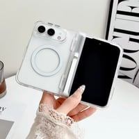 K23351 MagSafeスタンド付きクリアiPhoneDuoケース