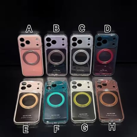 K23272 カラーフレームリングスタンド MagSafe iPhoneケース